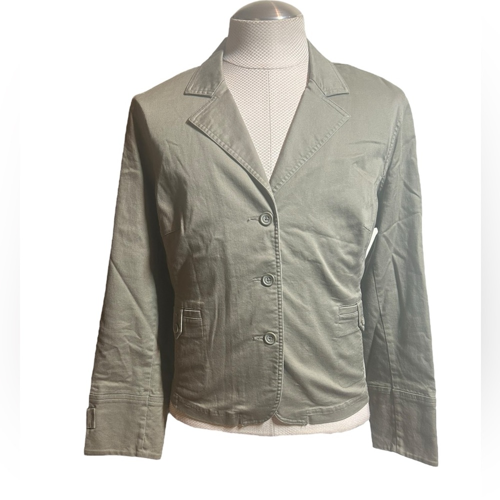 Vintage Fashion Bug Cotton Blend 3 Button Front Blazer